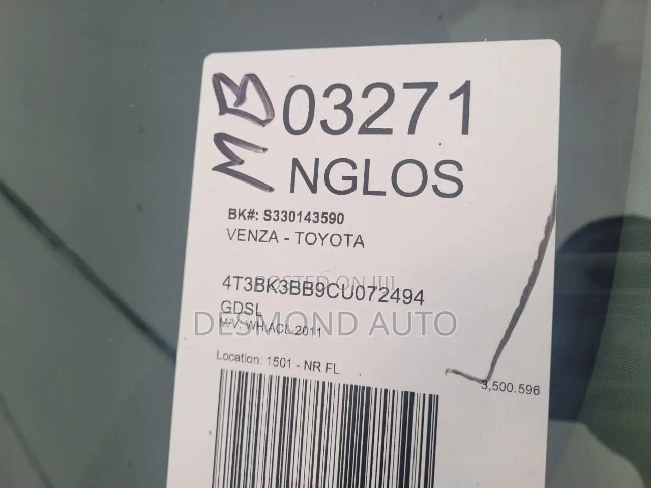 Toyota Venza Limited 2012 Silver