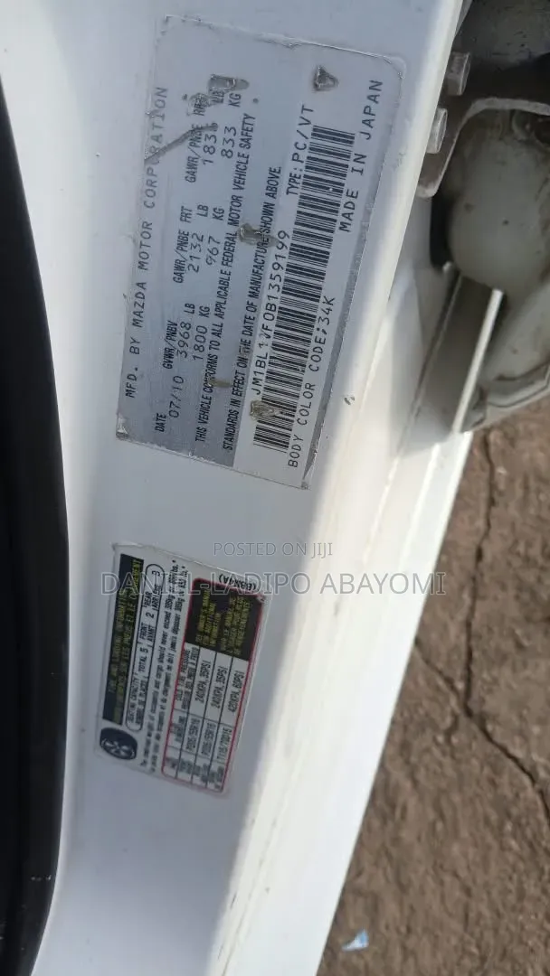 Mazda 3 2011 White