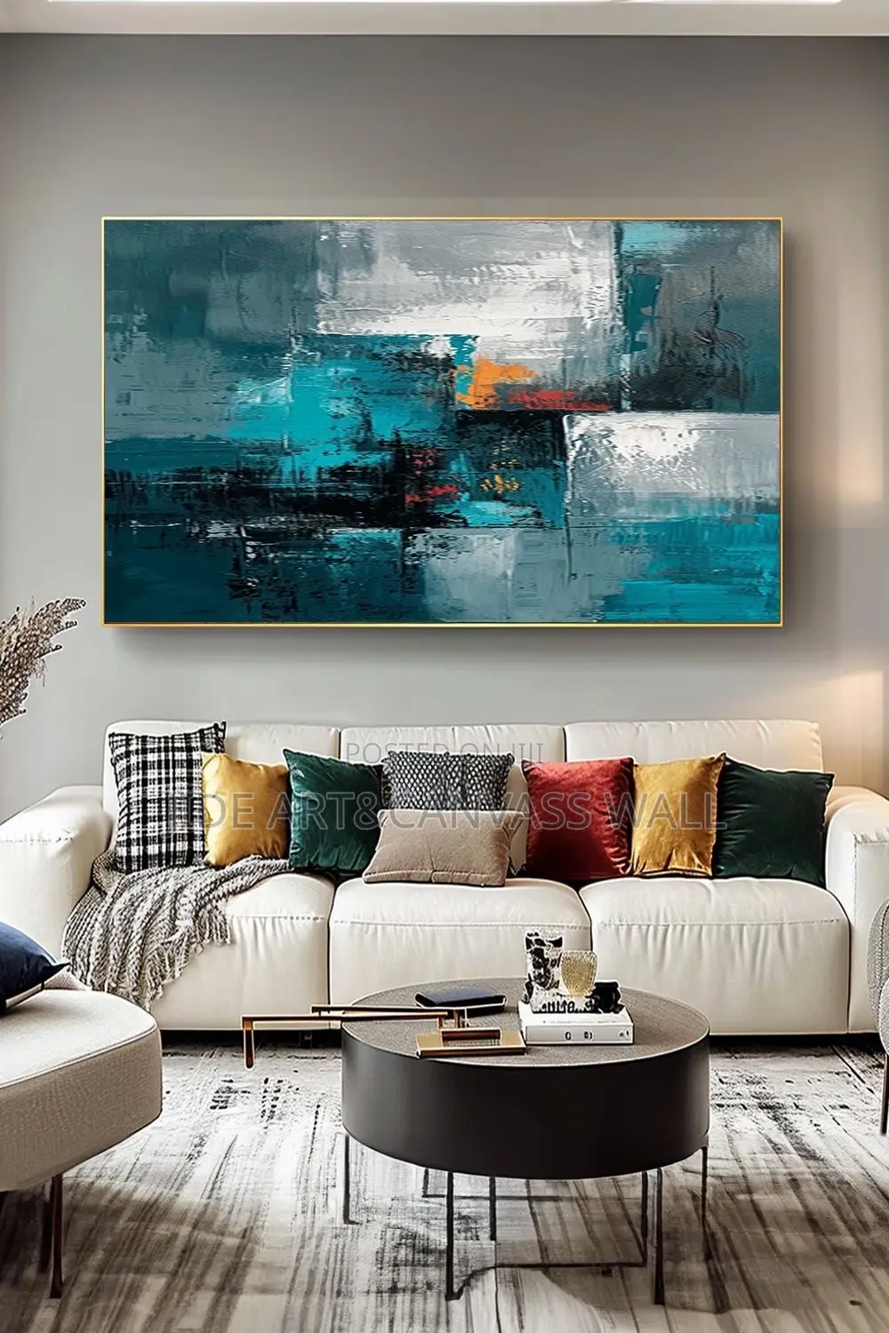 Mixed Color Oil Abstracts Wall Art Decors