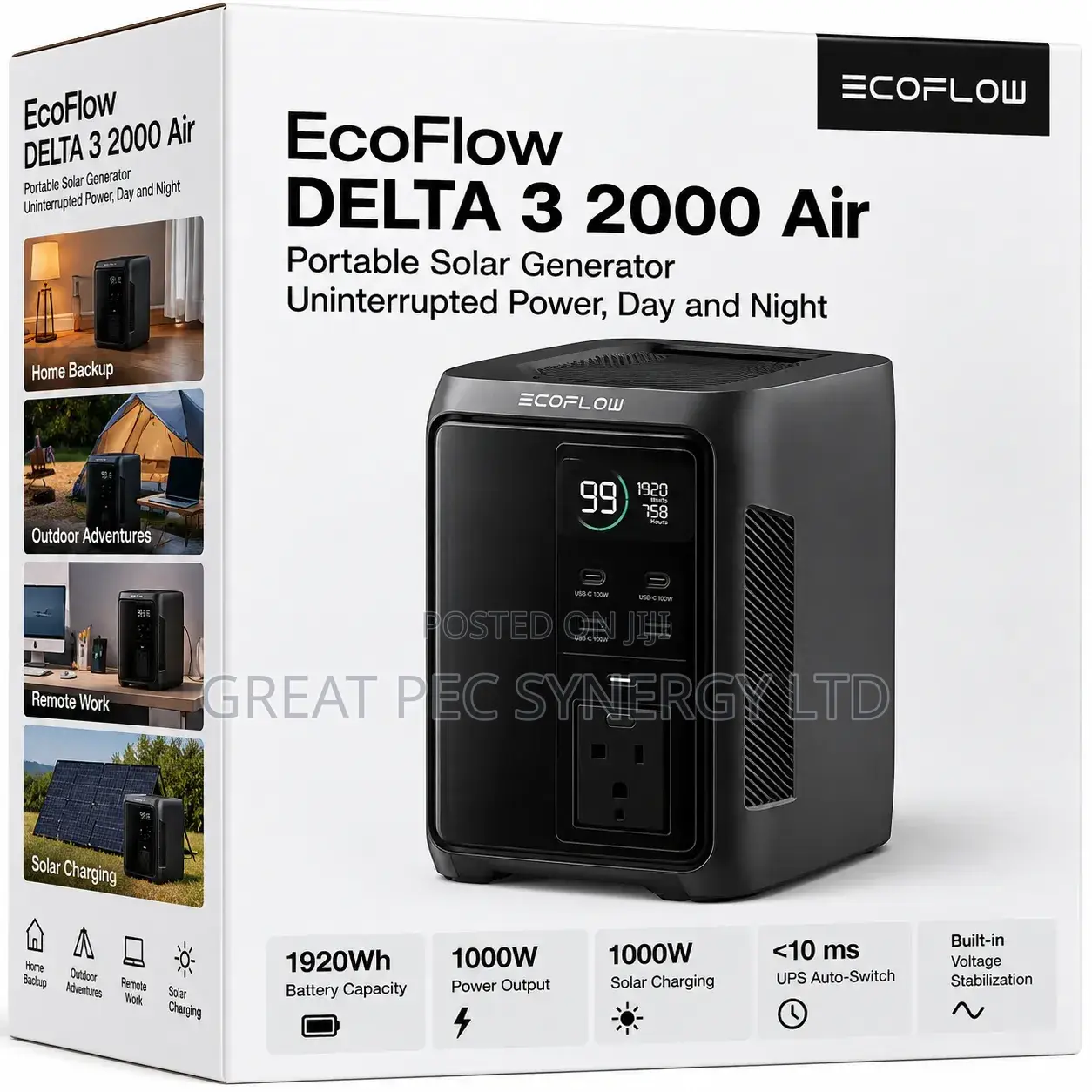 Ecoflow Power Station Delta 3 Air 2000 - 1920wh