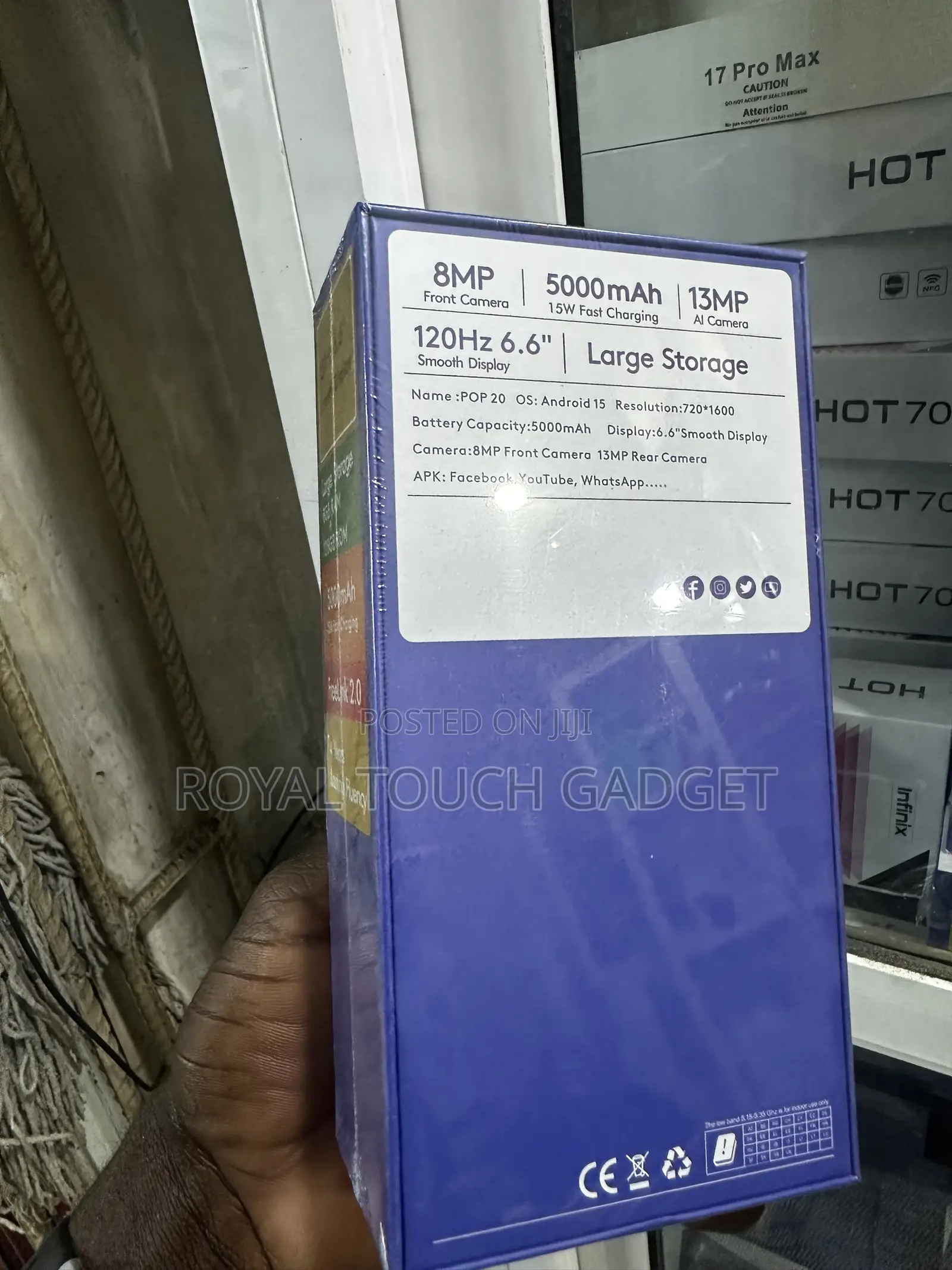 New Tecno Pop 20 128 GB Gray