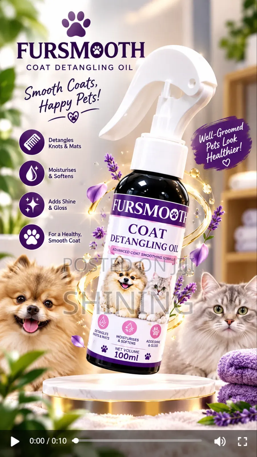 Fursmooth Coat Detangling Oil