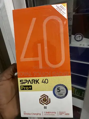 New Tecno Spark 40 Pro+ 256 GB Black