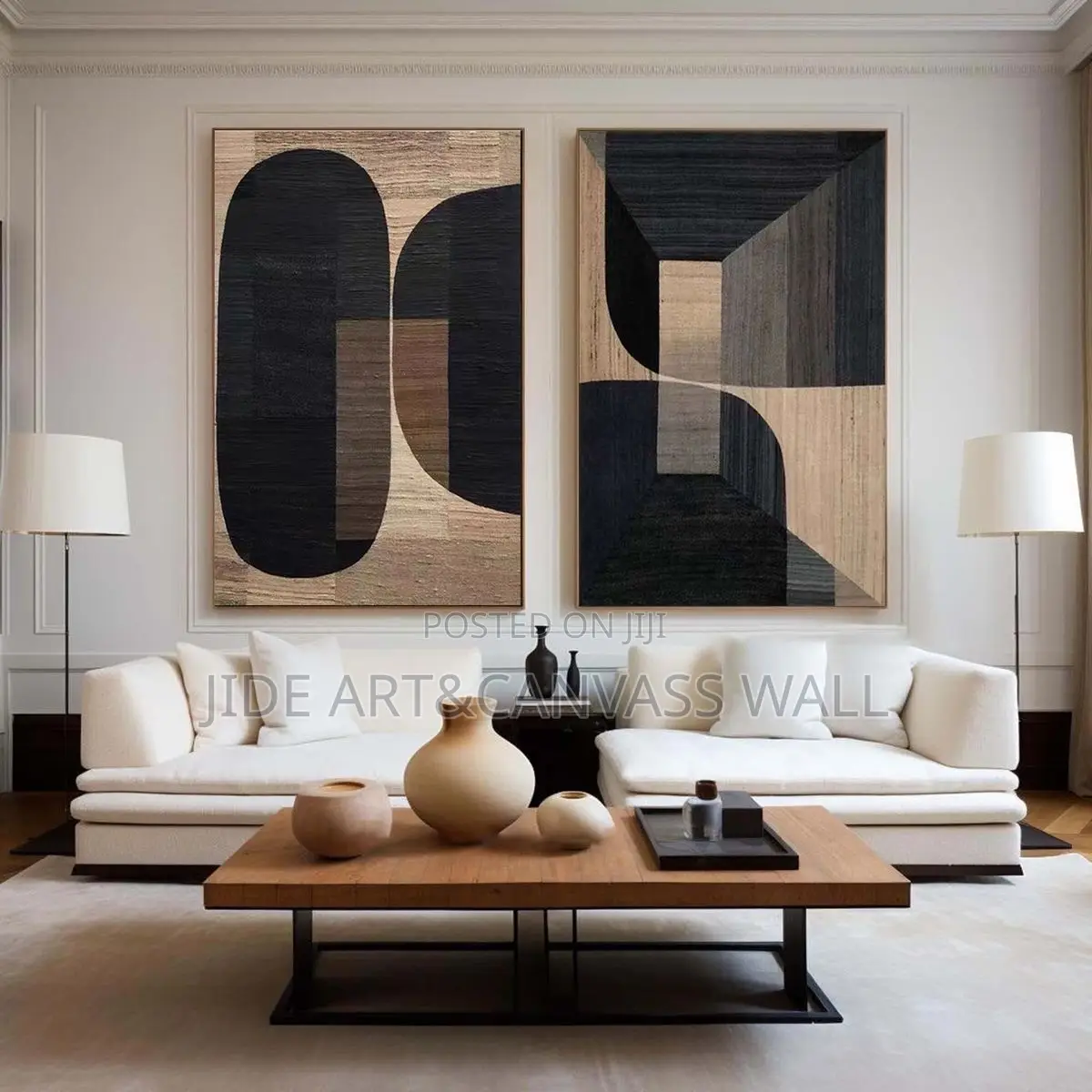 Split Wall Panels Abstract Wall Art Styles