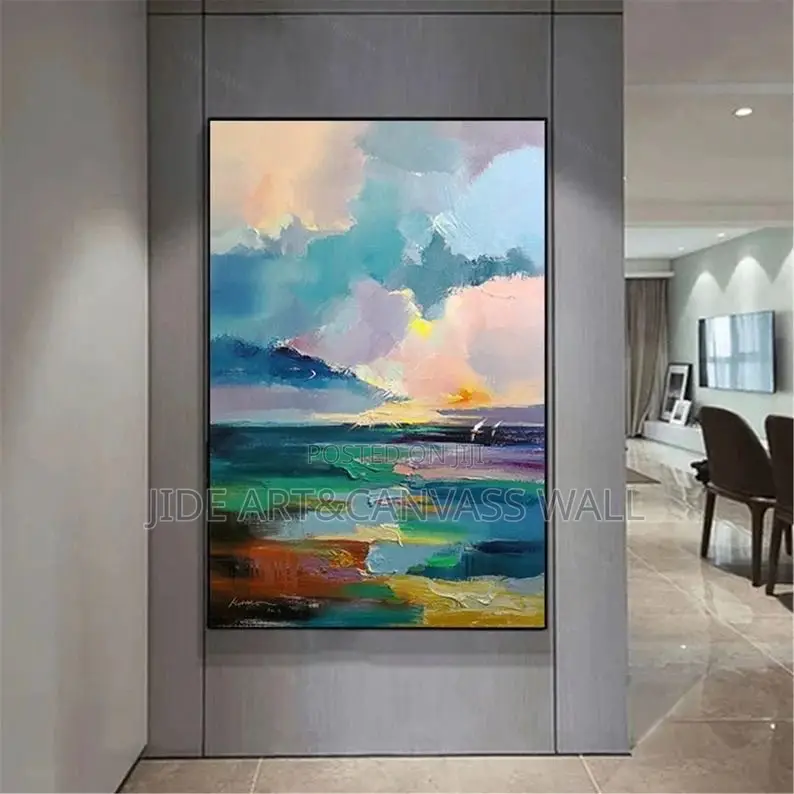 Plain Color Rough Surface Textures Abstract Wall Art Decors