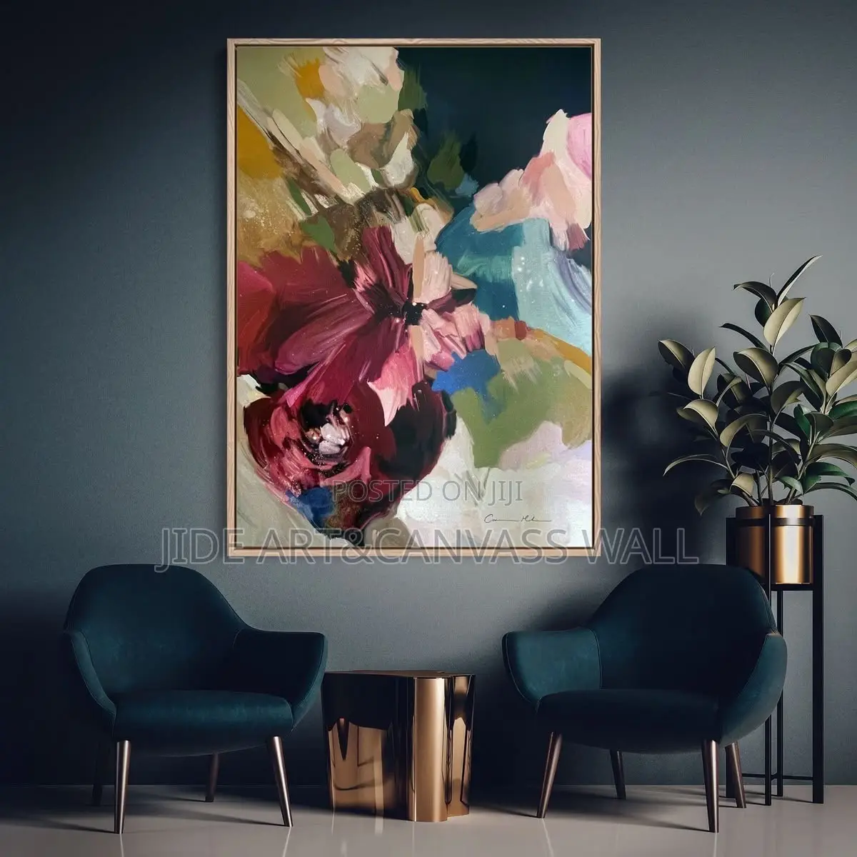 Plain Color Rough Surface Textures Abstract Wall Art Decors