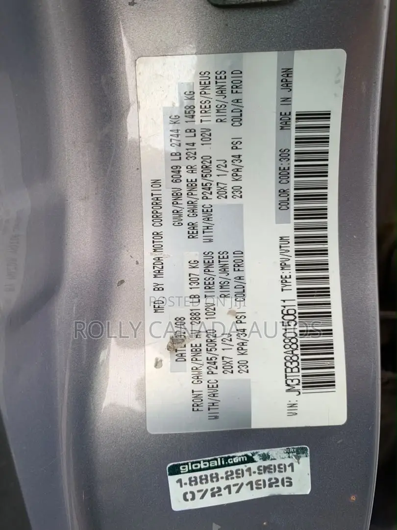 Mazda CX-9 Touring AWD 2008 Gray