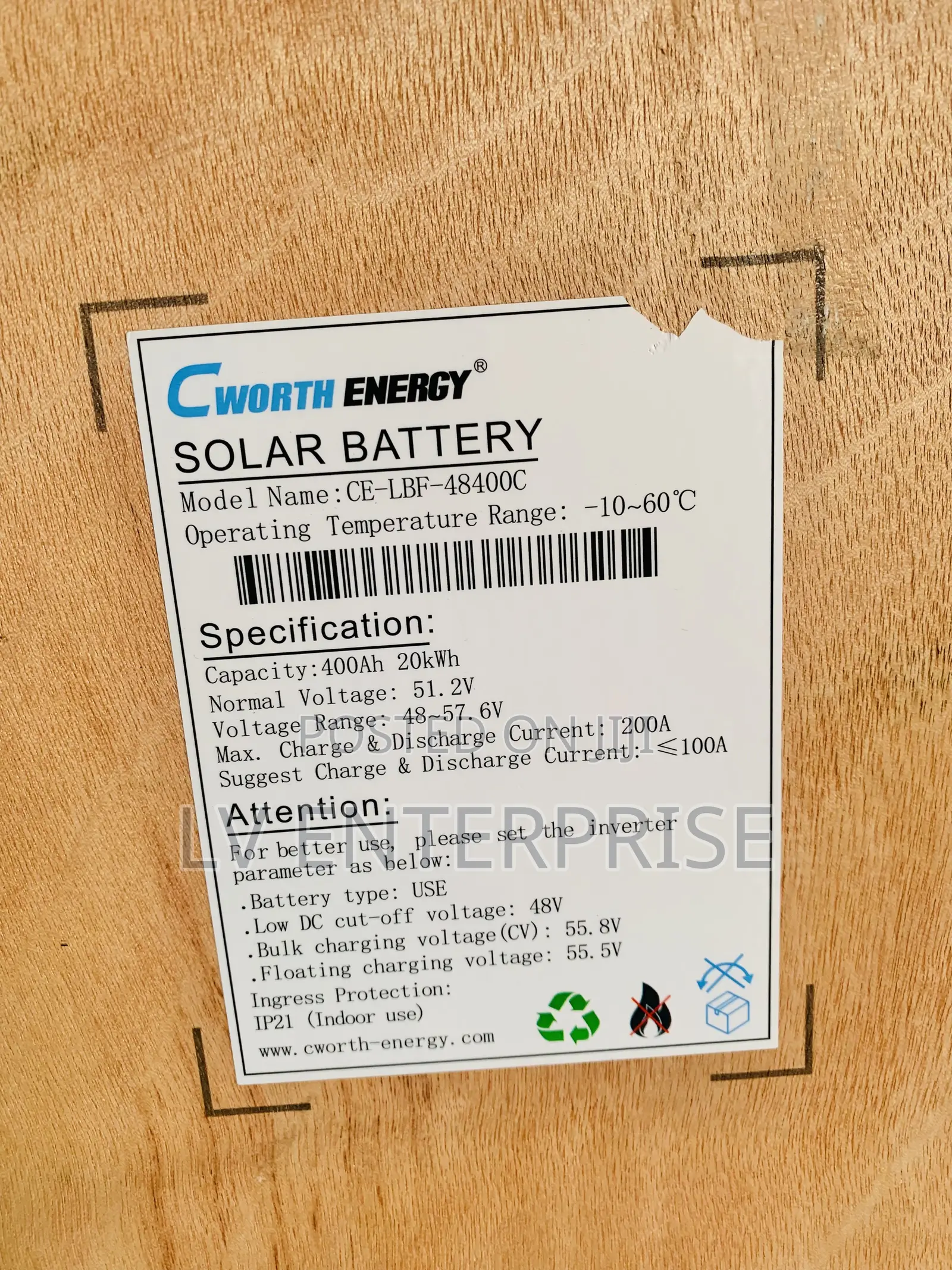 Cworth Lithium Battery