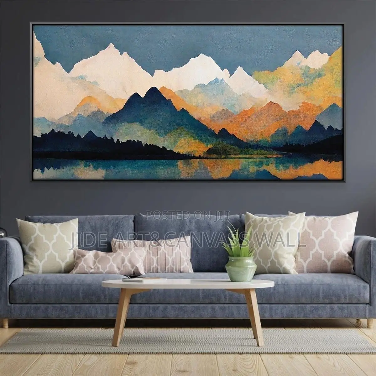 Abstract Wall Art Interior Stretching Decor