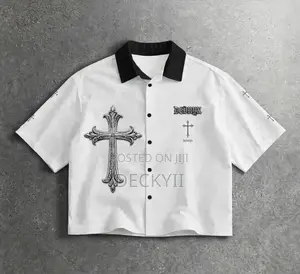 DÈVNYX Chrome Cross Black Streetwear Shirt - Men