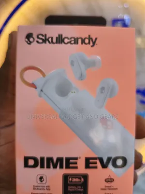 Skullcandy Dime Evo Wireless Earbuds With Clip-Anywhere Case -