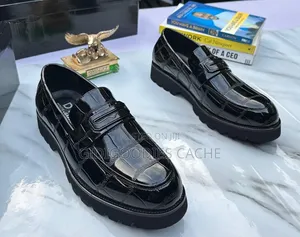 Croco-Pattern Men's Chunky Loafers Size 41-46