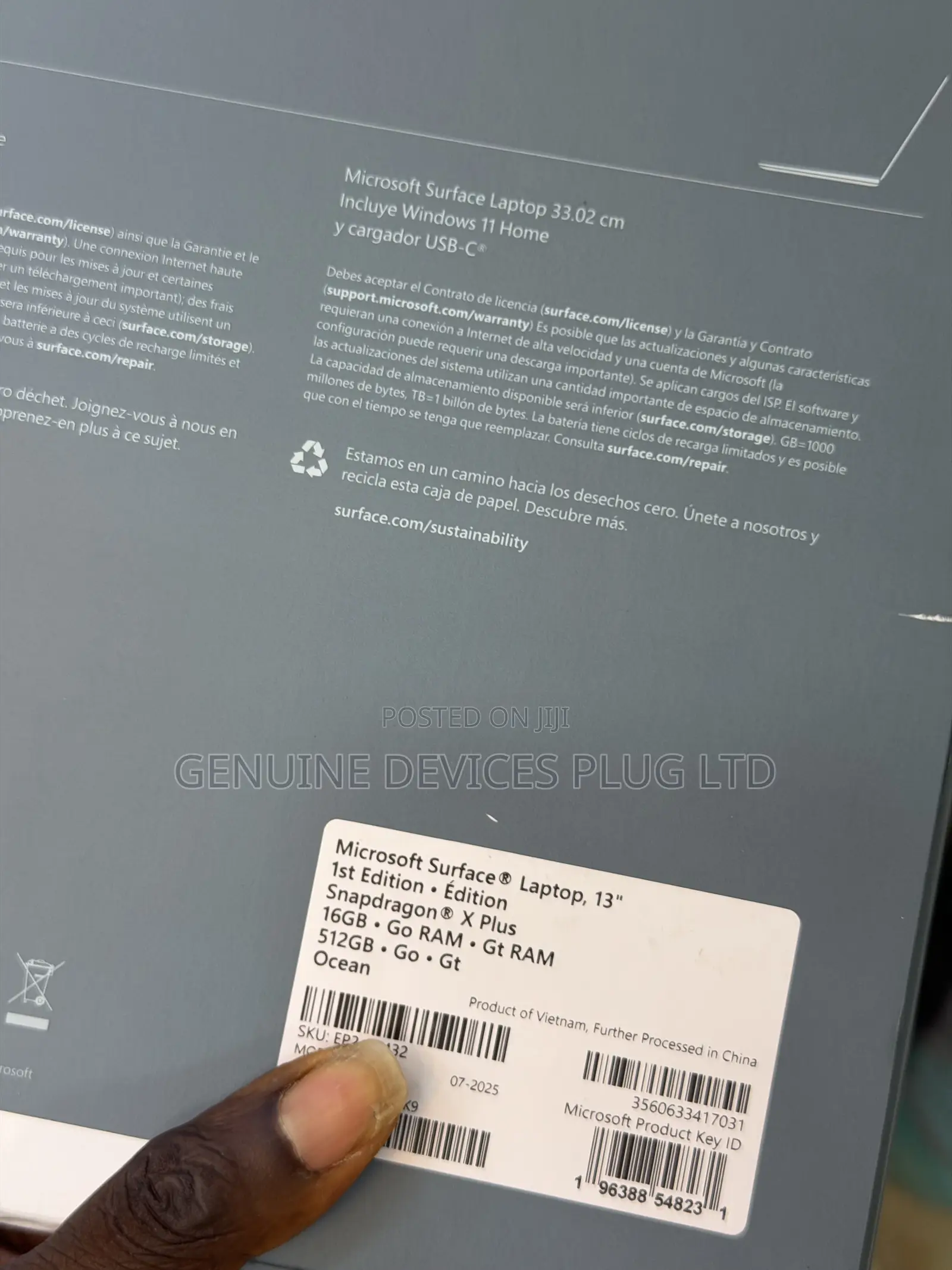 New Microsoft Surface Pro 11th Edition, a Copilot+ PC 16GB SSD 512GB