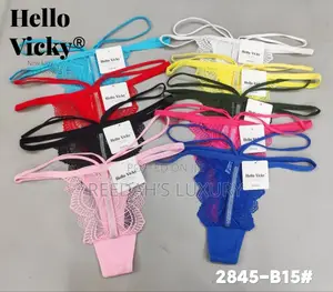 3 PCS Sexy Rhinestone Thongs