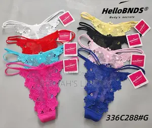 3 PCS Sexy Rhinestone Thongs