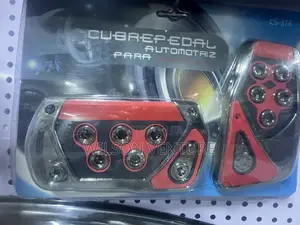 Metal Cubrepedal Cover Red and Black