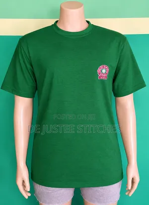 Simple Logo Round Neck Polo