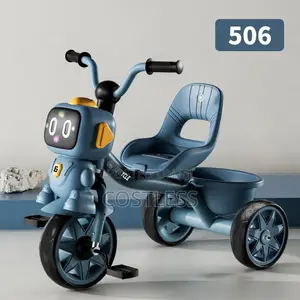 Generic Kids Cartoon Tricycle With Back Seat & Storage