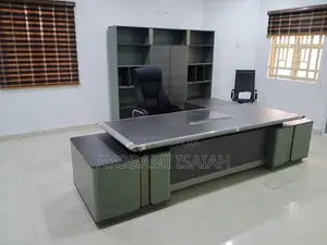 Executive Table Desk With Side Extensions