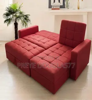 Brand New L-Shape Sectional Leather Sofa + Large Ottoman