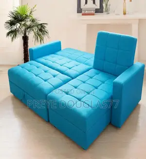 Brand New L-Shape Sectional Leather Sofa + Large Ottoman