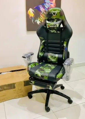 Swivel Gaming Chair in Army Colours