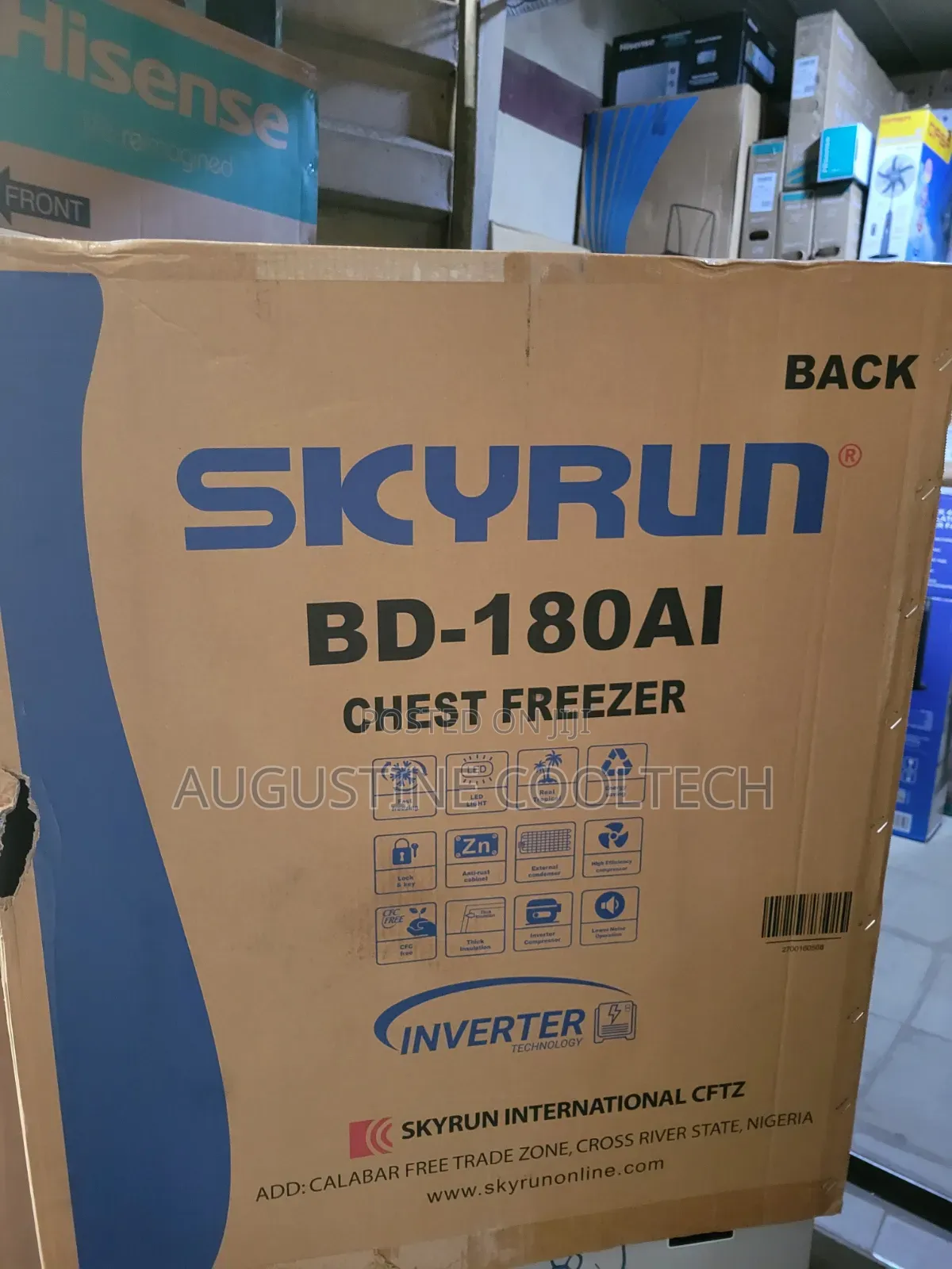 Skyrun Inverter Freezer 180ai