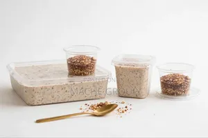 Banana Milk Crunch Dessert 1L&500ml + Crunch Cup-Maché EDIBLES Ibadan