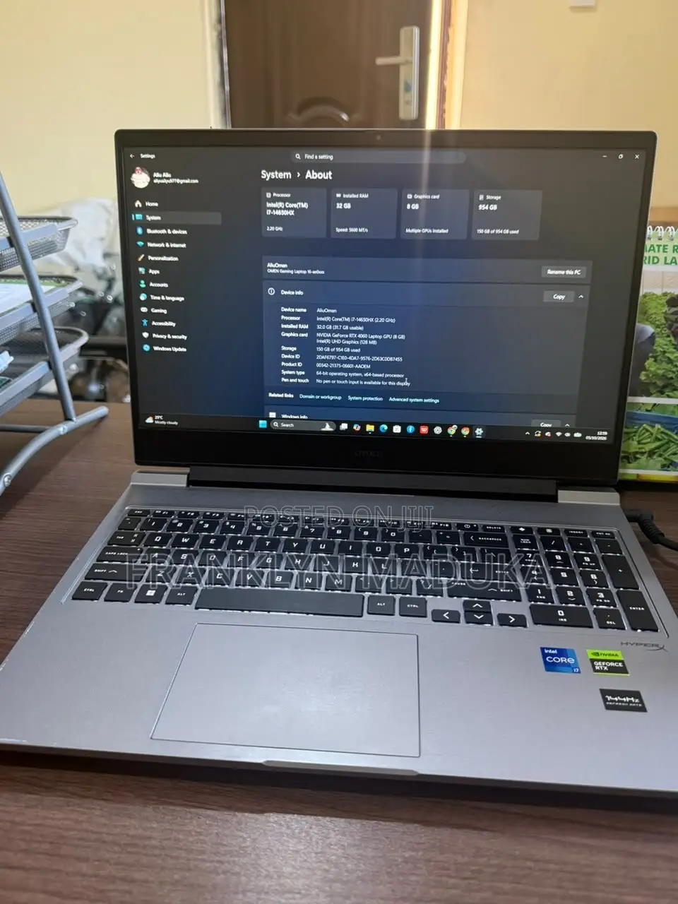 Laptop HP Omen 16 32GB Intel Core i7 SSD 1T