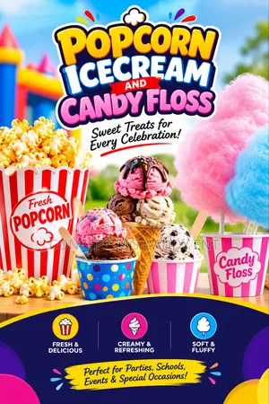 Cotton Candy Ice Cream Popcorn Services
