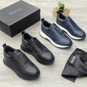 *Hugo Boss Luxury Leather Sneakers !!* 
 *40______46