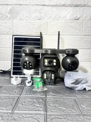 V380max 4 Lens Solar CCTV Cameras With Activated SIM Cards
