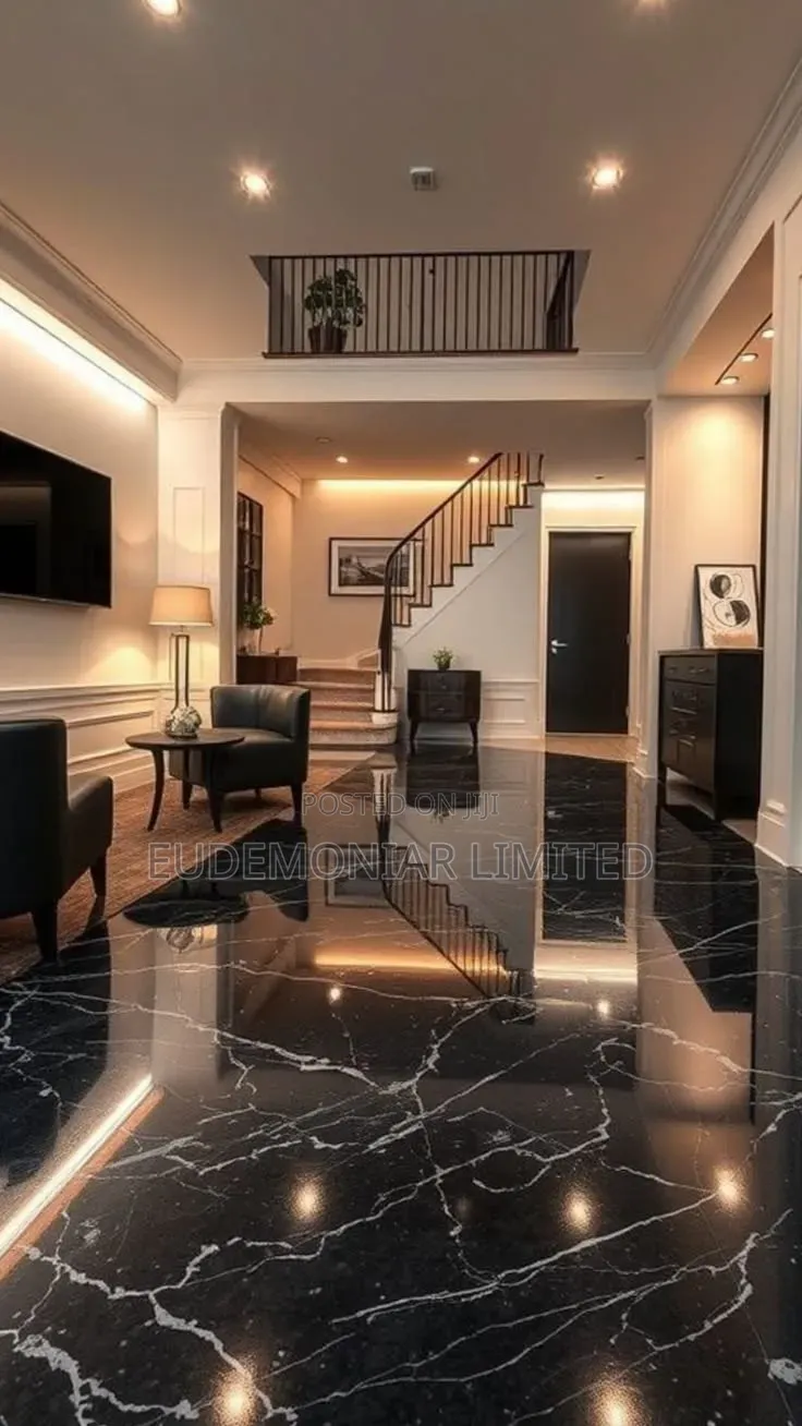 Black Marble Wall Application