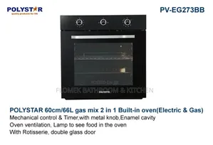 Polystar Built-in Gas & Oven With Digital Clock – Smart Kitchen.