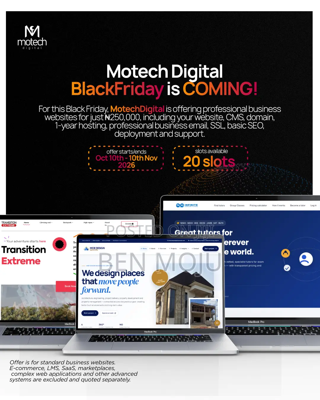 MotechDigital BlackFriday Promo