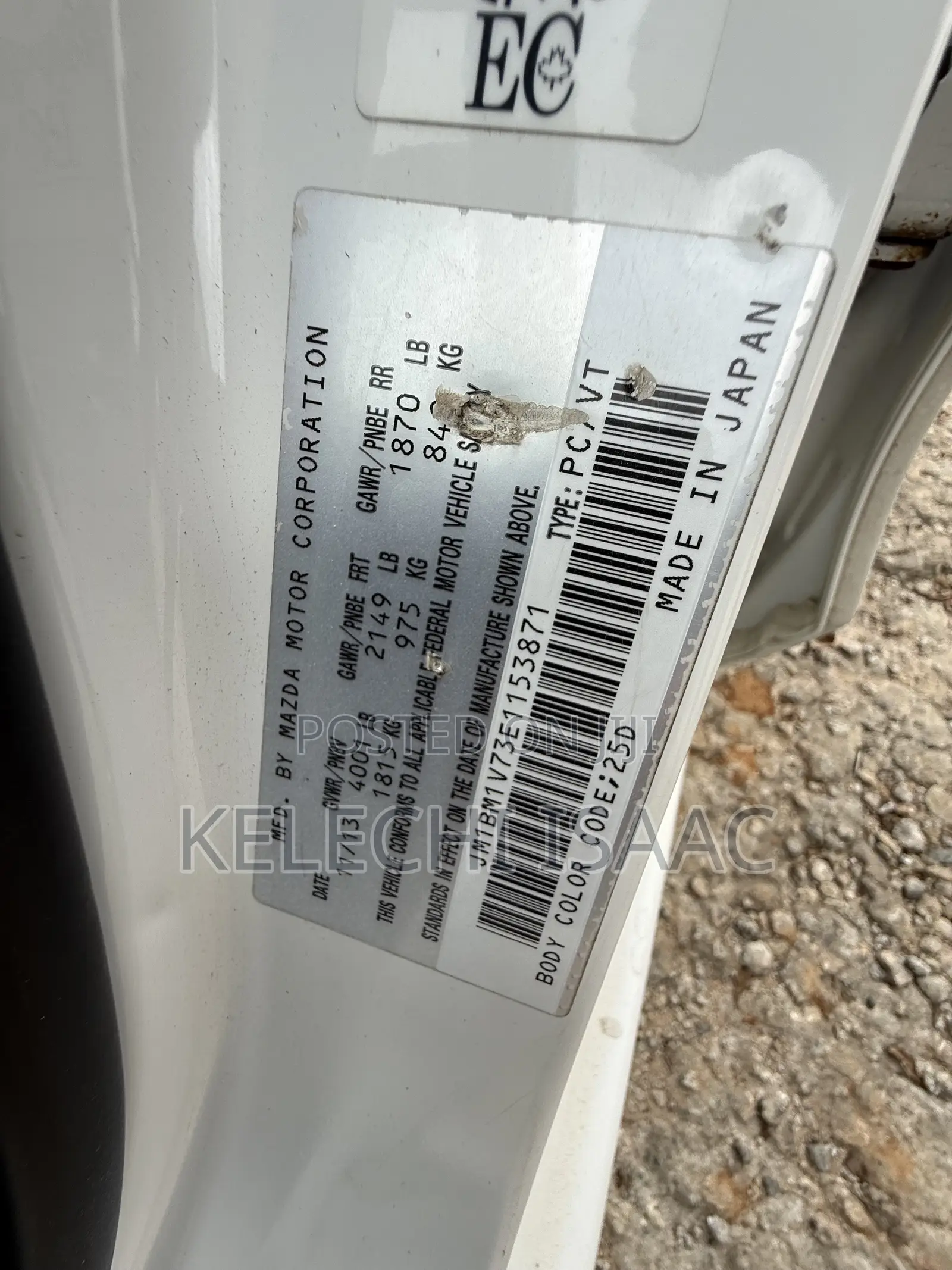 Mazda 3 2014 White