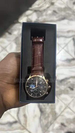 Lige Chronograph Leather Watch