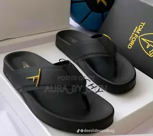 Original Designer Leather Pam Slippers
