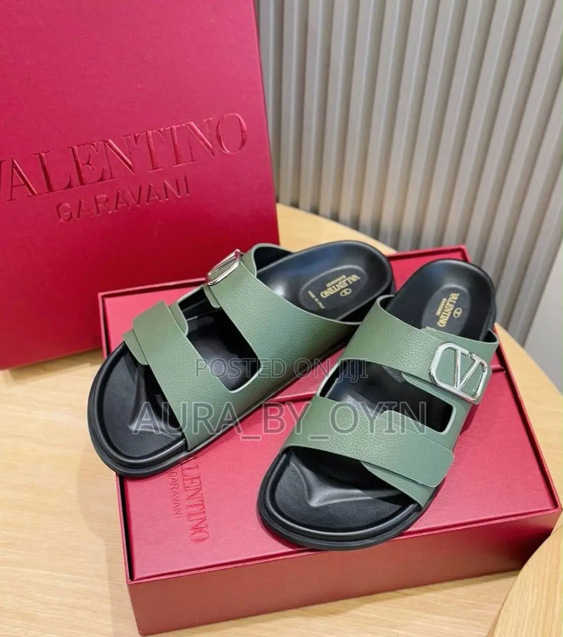 Original Designer Leather Pam Slippers