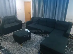 L Shape With Single Sofa Neatly Used