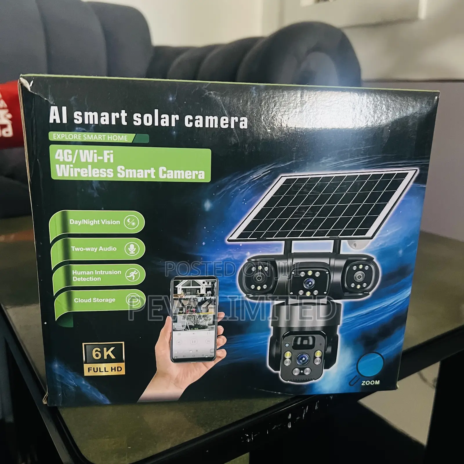 Four Lens Solar Powered Camera