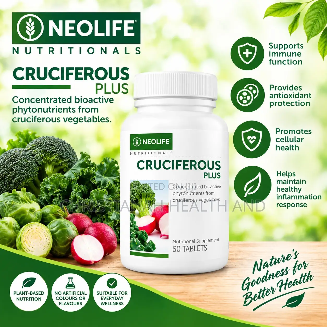 Cruciferous Plus 60 Tablets Help Boost the Body’S Natural Defenses