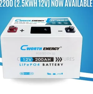 Brand New C-Worth 2.5KWh 12V 200Ah Lithium Battery - Long Lifespan