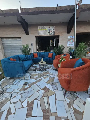 Set of Striped Sofa