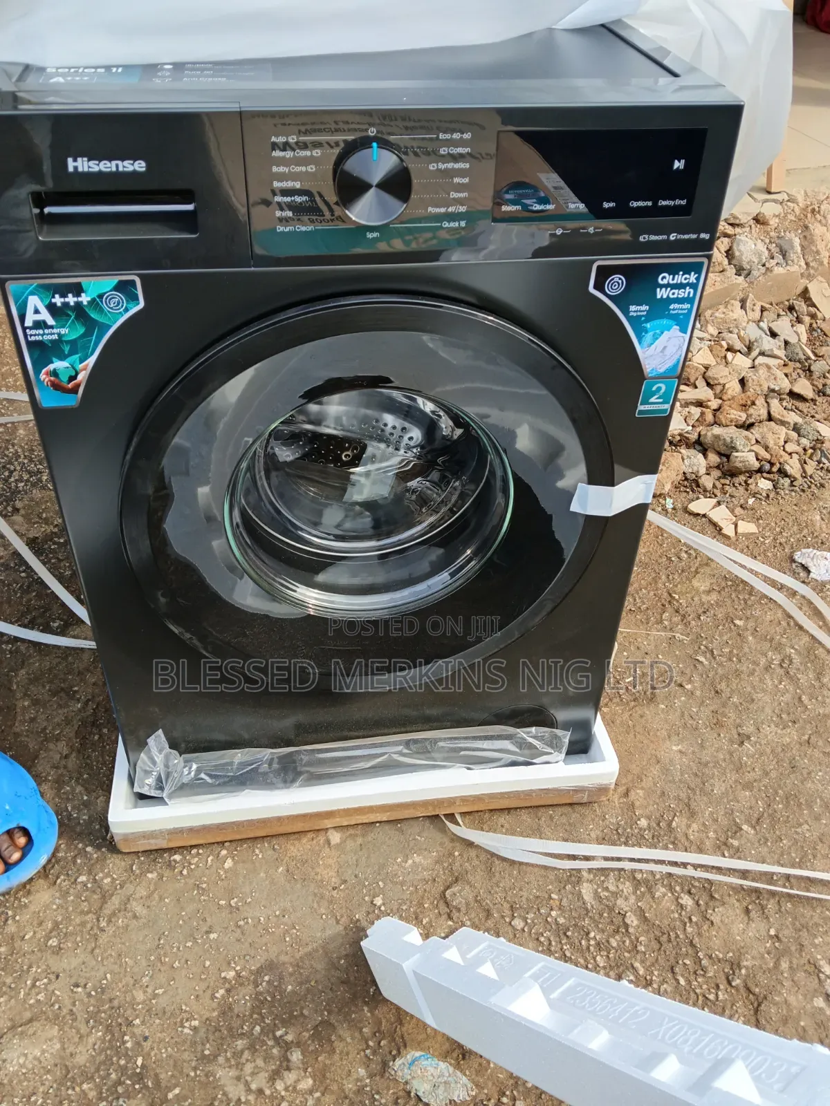 Hisense Washing Machine 8kg Front Loader Inverter Motor