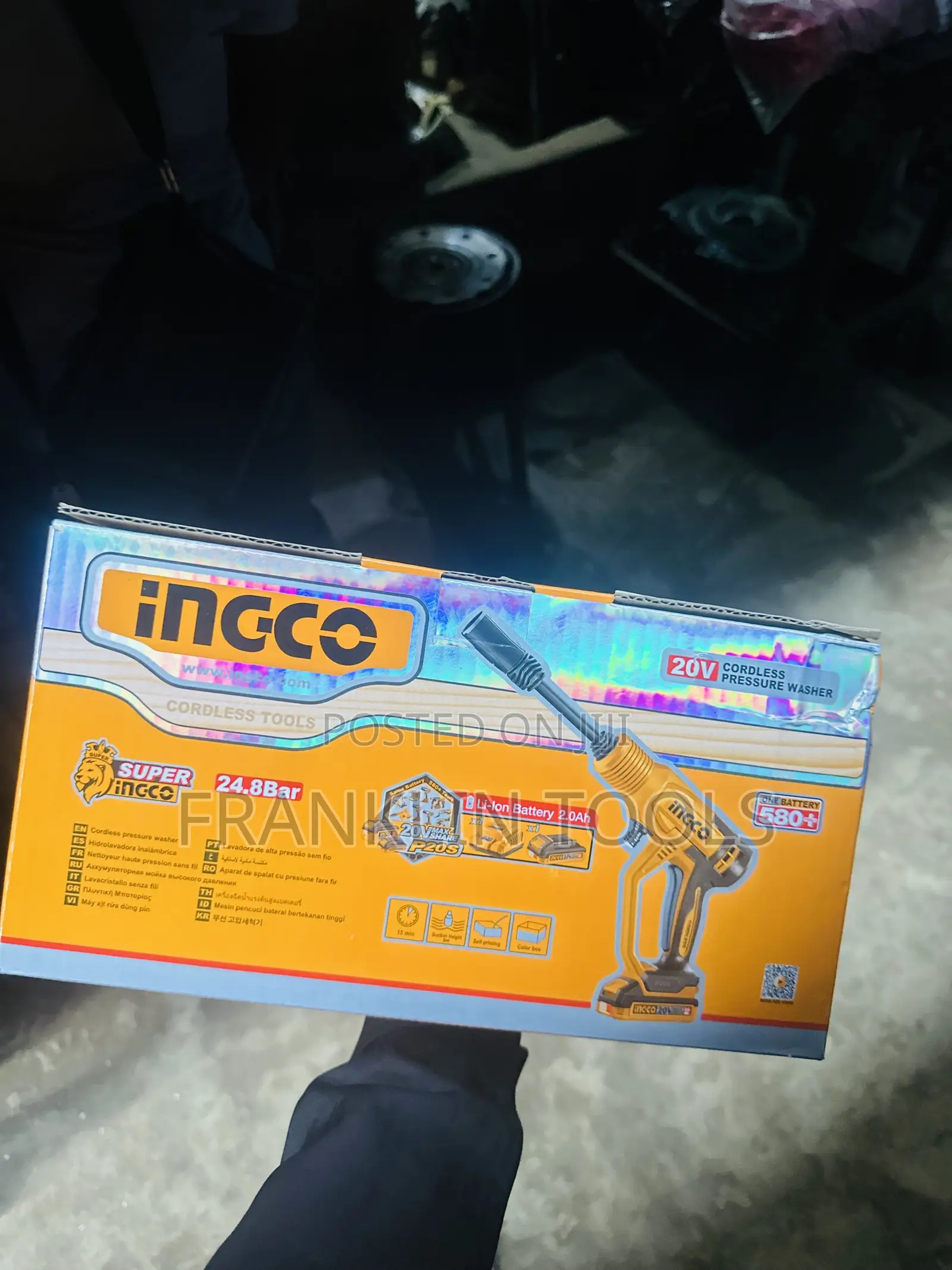 INGCO 20V Cordless Pressure Washer