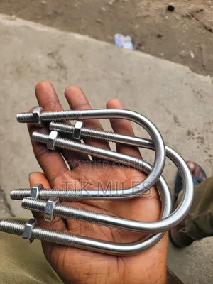 MI0 Stainless Steel U Bolt With 2 Nuts - Pipe U Clamp - 2 Inch