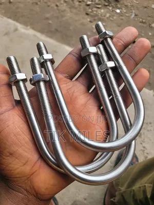 MI0 Stainless Steel U Bolt With 2 Nuts - Pipe U Clamp - 2 Inch