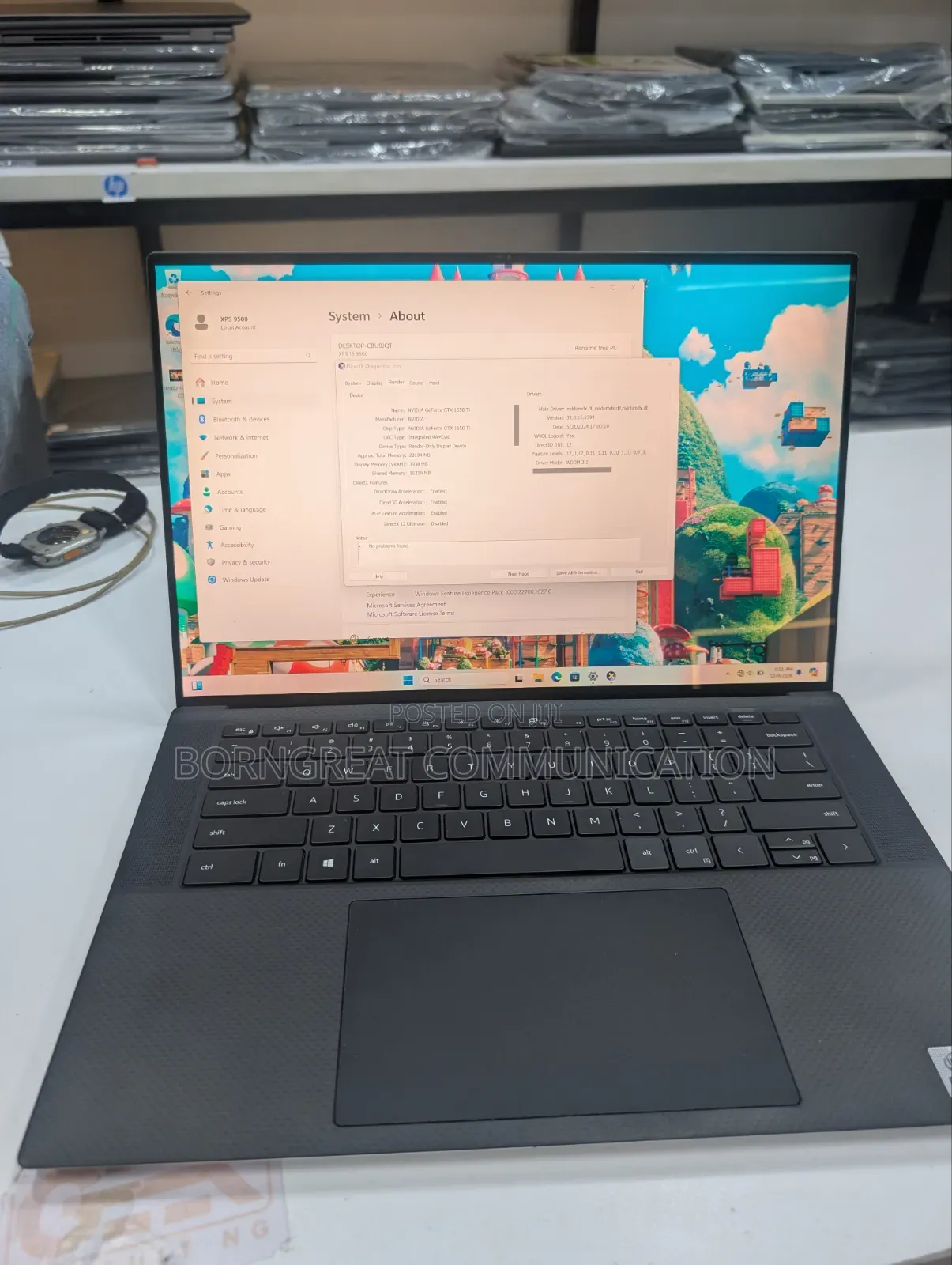Laptop Dell XPS 15 32GB SSD 2T