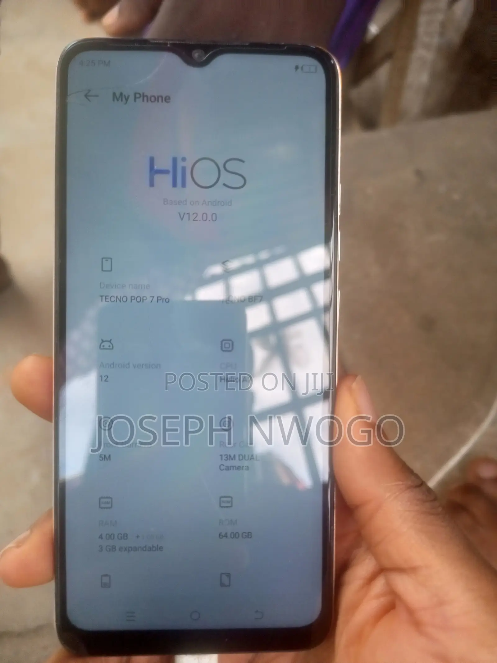 Tecno Pop 7 Pro 64 GB Orange